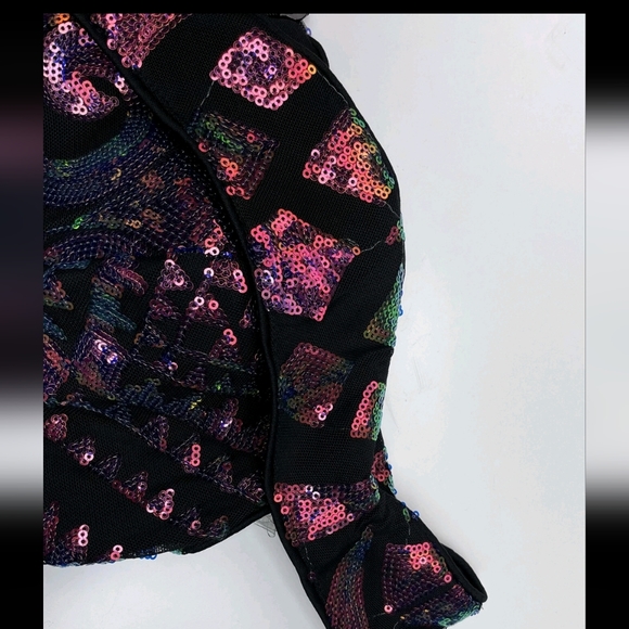 Off Shoulder Split Thigh Sequin Formal Evening Gown - Picture 7 of 13